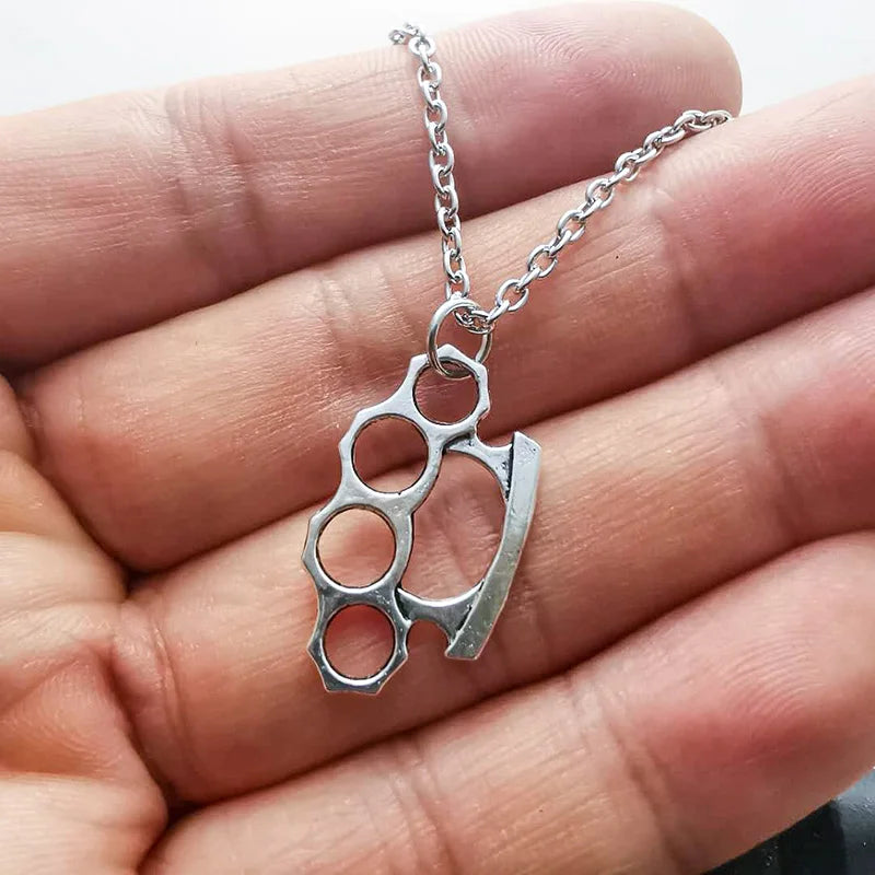 Brass Knuckles Pendant