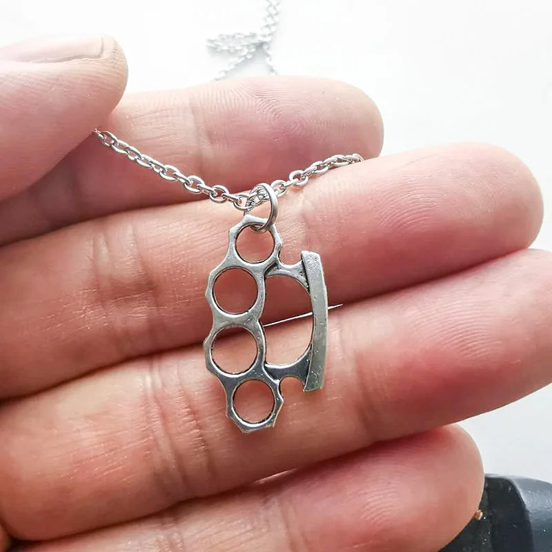 Brass Knuckles Pendant