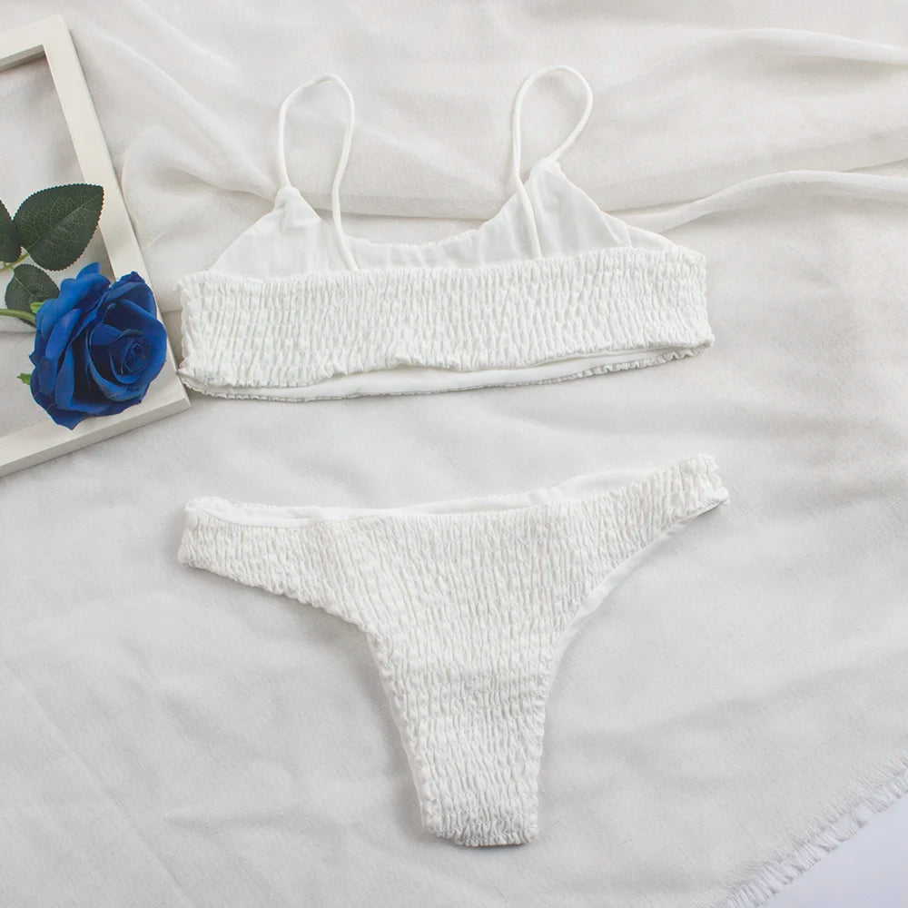 Sexy Pleated Bikinis