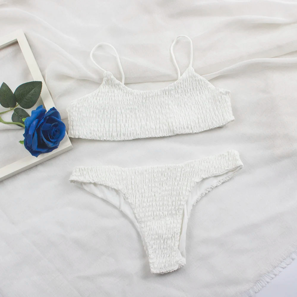 Sexy Pleated Bikinis