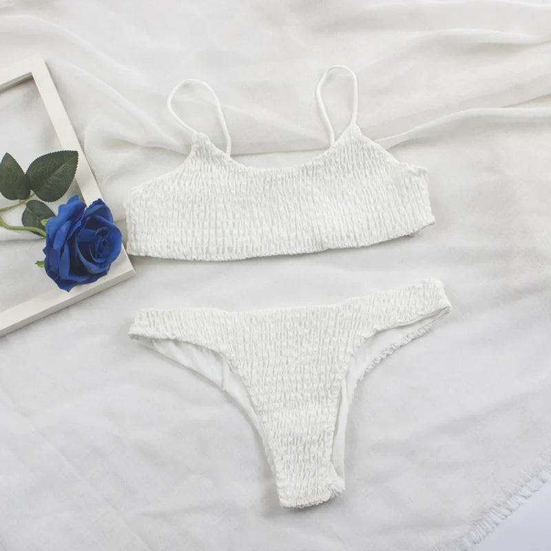 Sexy Pleated Bikinis