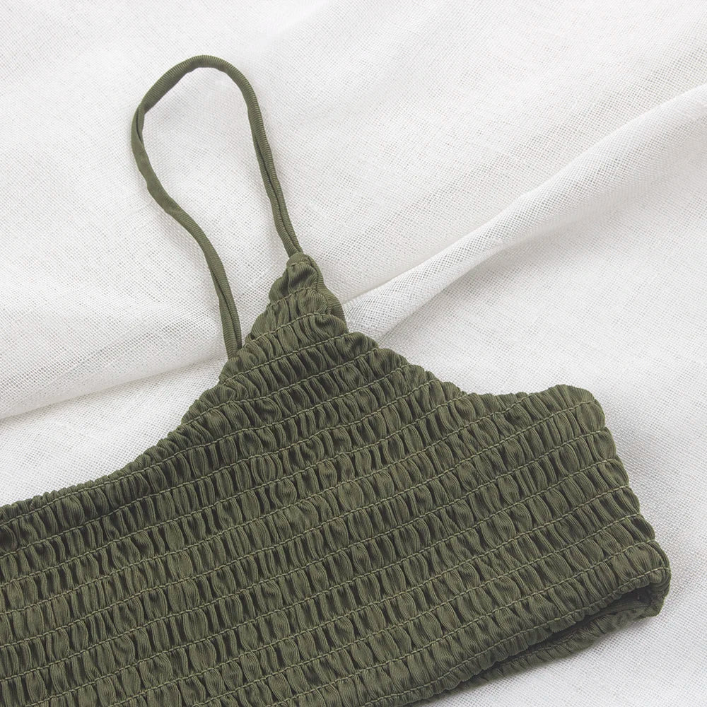 Sexy Pleated Bikinis