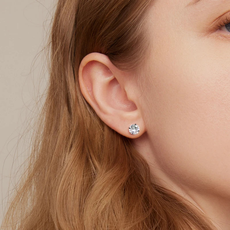 Bamoer CZ Stud Earrings