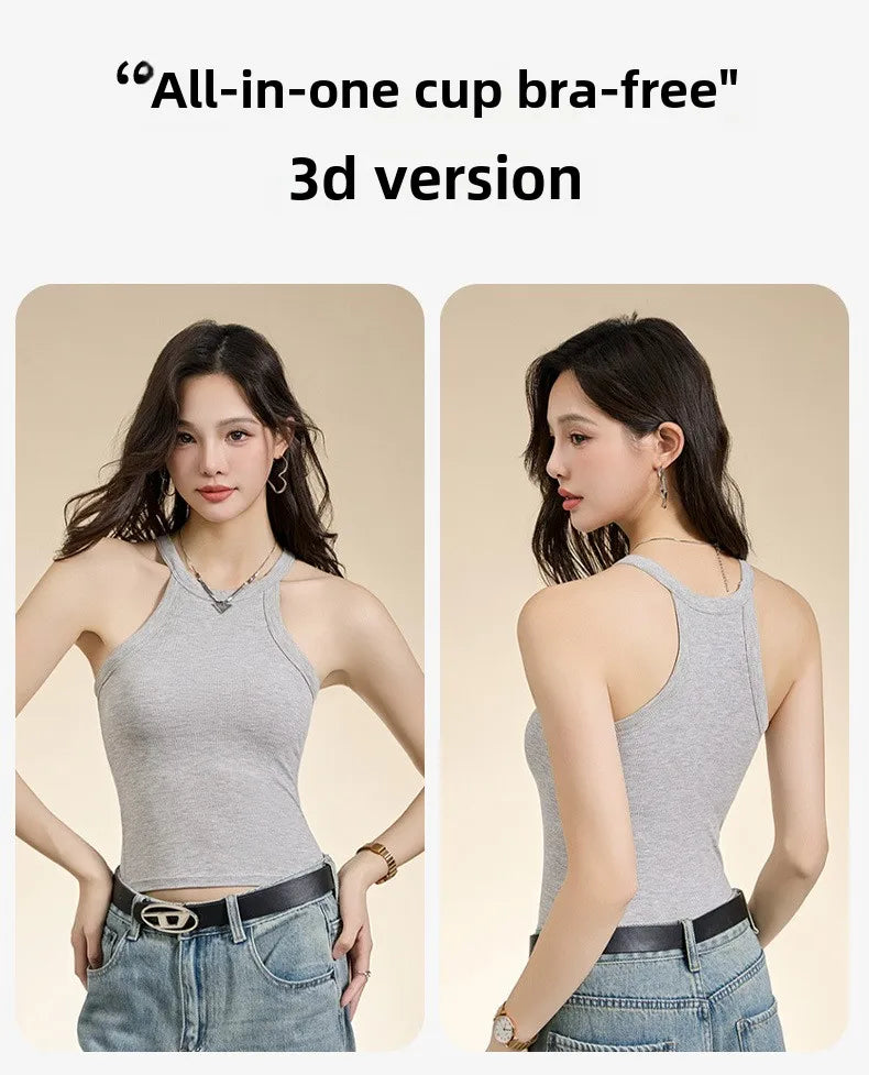 Threaded Halter Neck