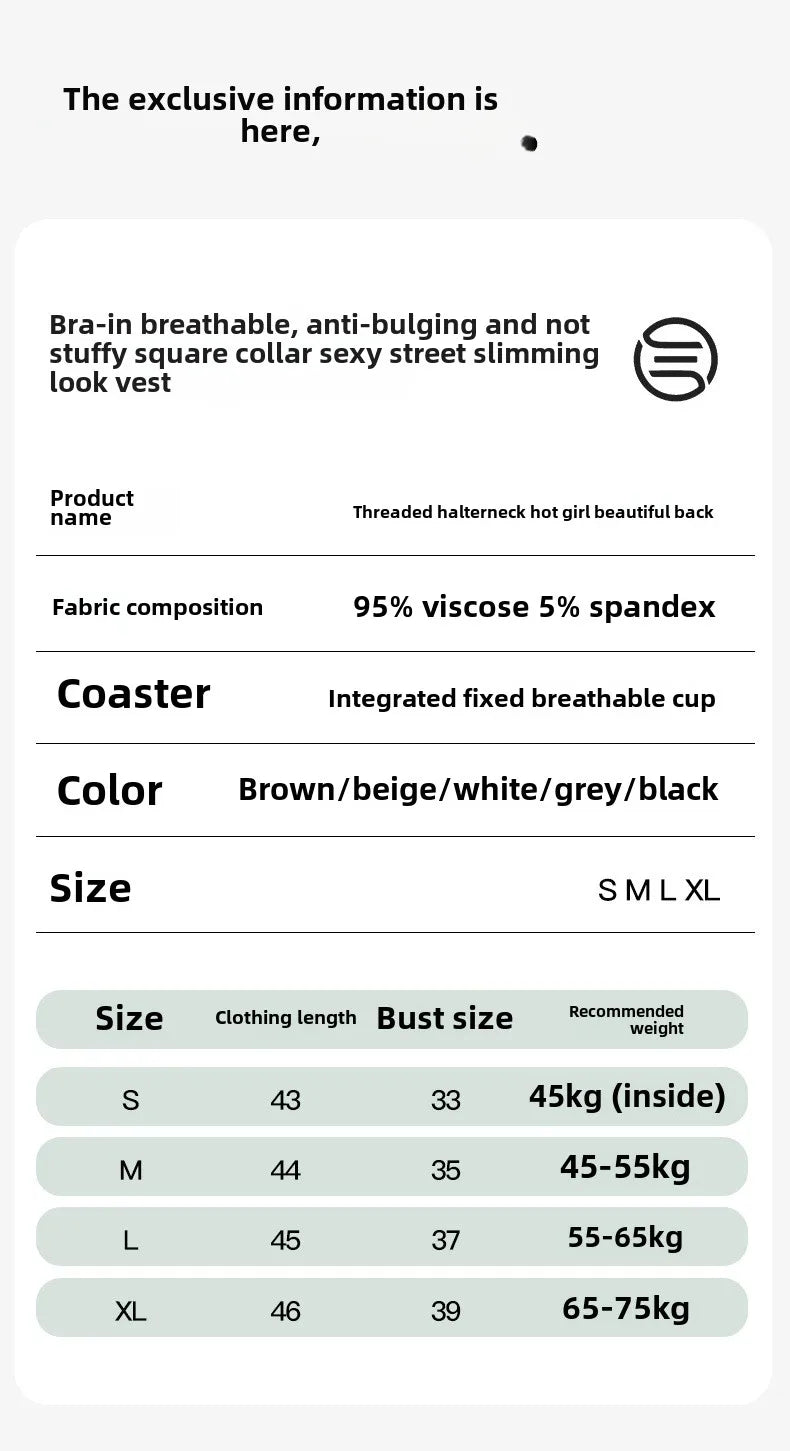 Threaded Halter Neck