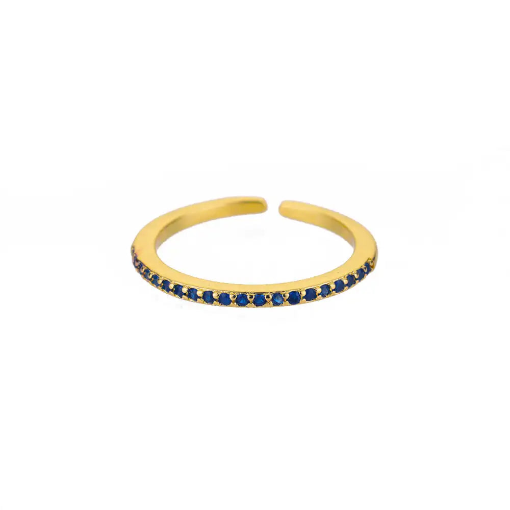 Mini Zircon Green Rings