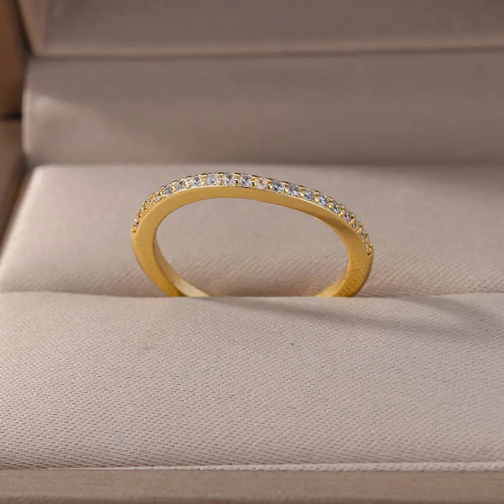 Mini Zircon Green Rings