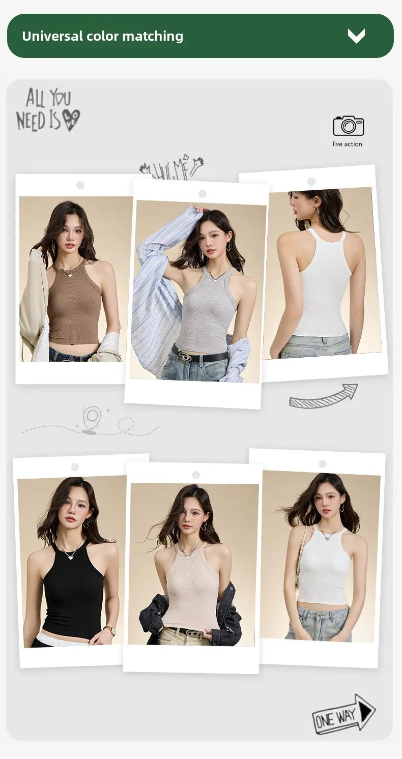 Threaded Halter Neck