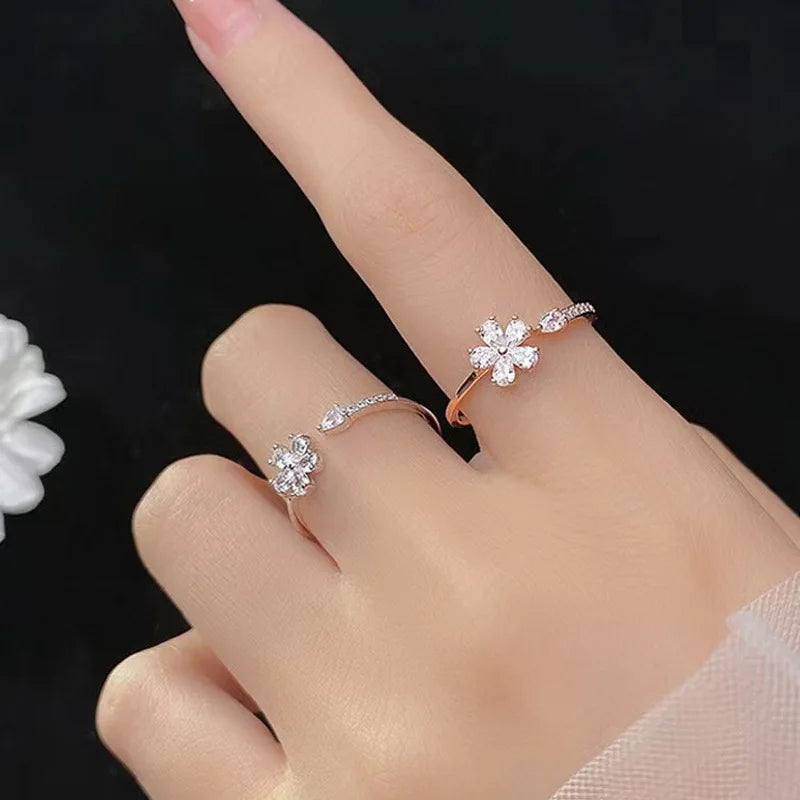 Luxury Zircon Flower