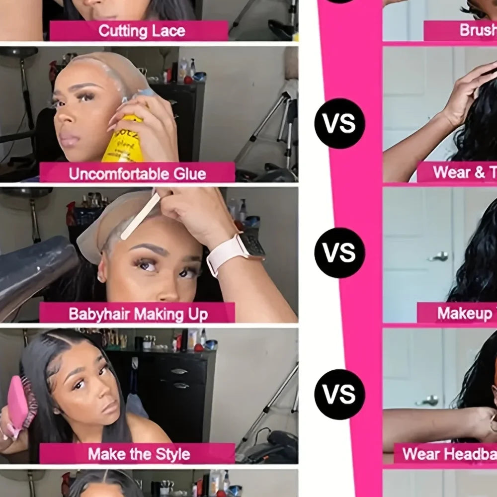 Bangs Water wave Wig