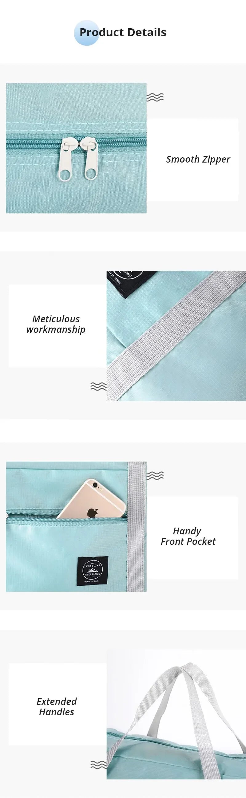 2 Pack Foldable Travel