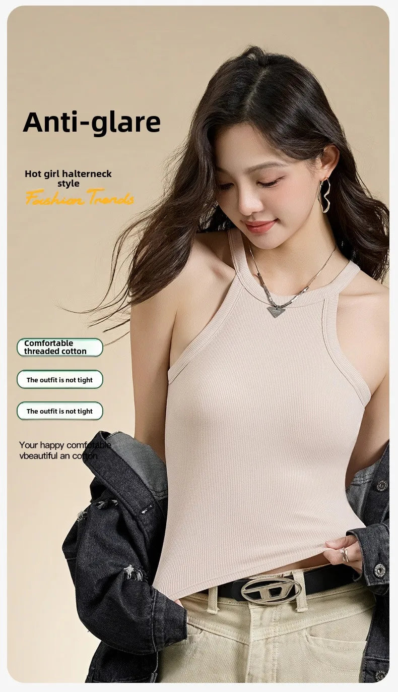 Threaded Halter Neck