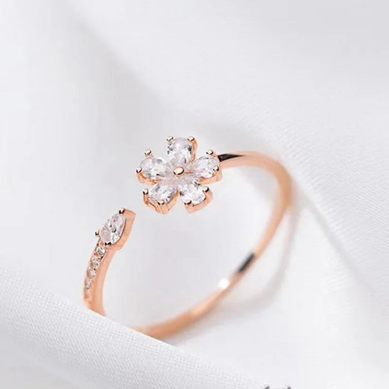 Luxury Zircon Flower