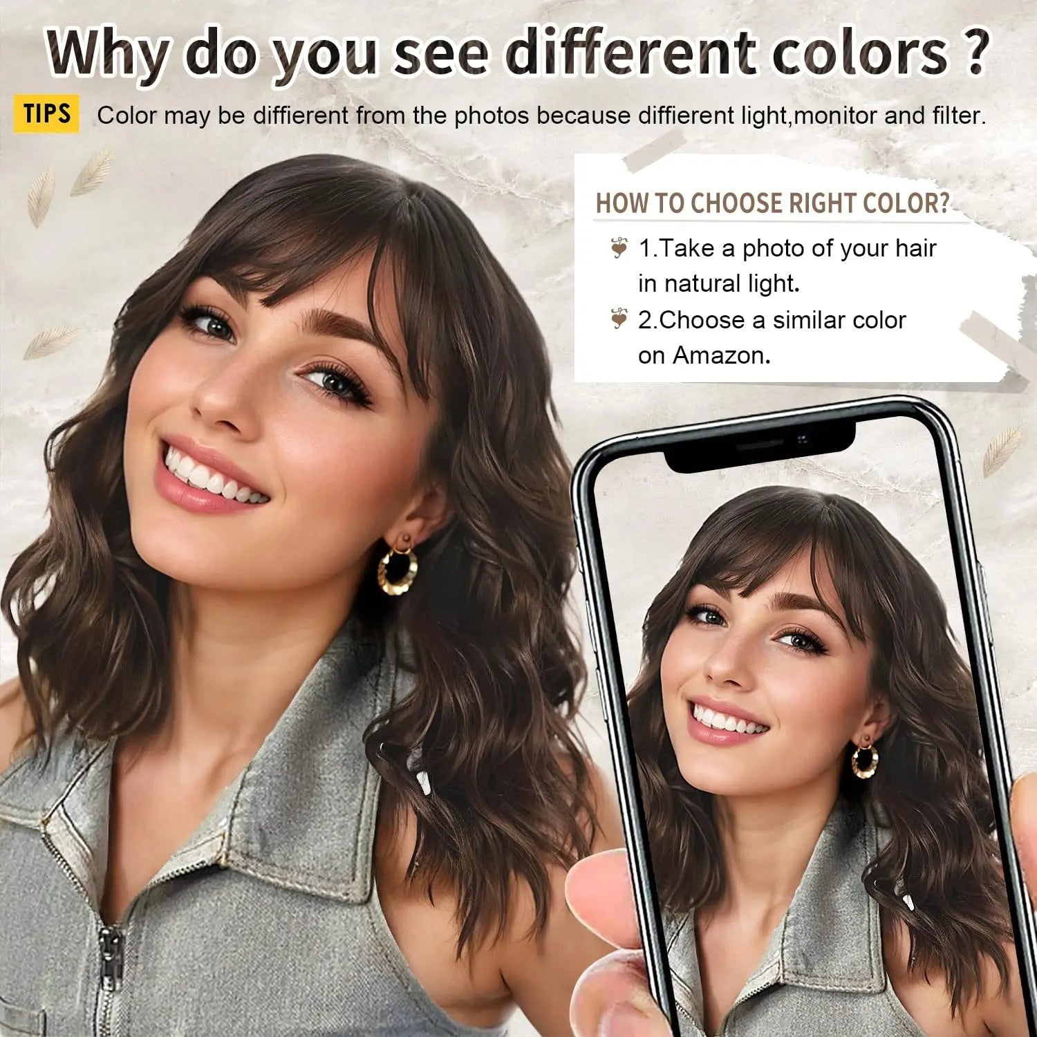 HAIR Natural Brown Synthetic