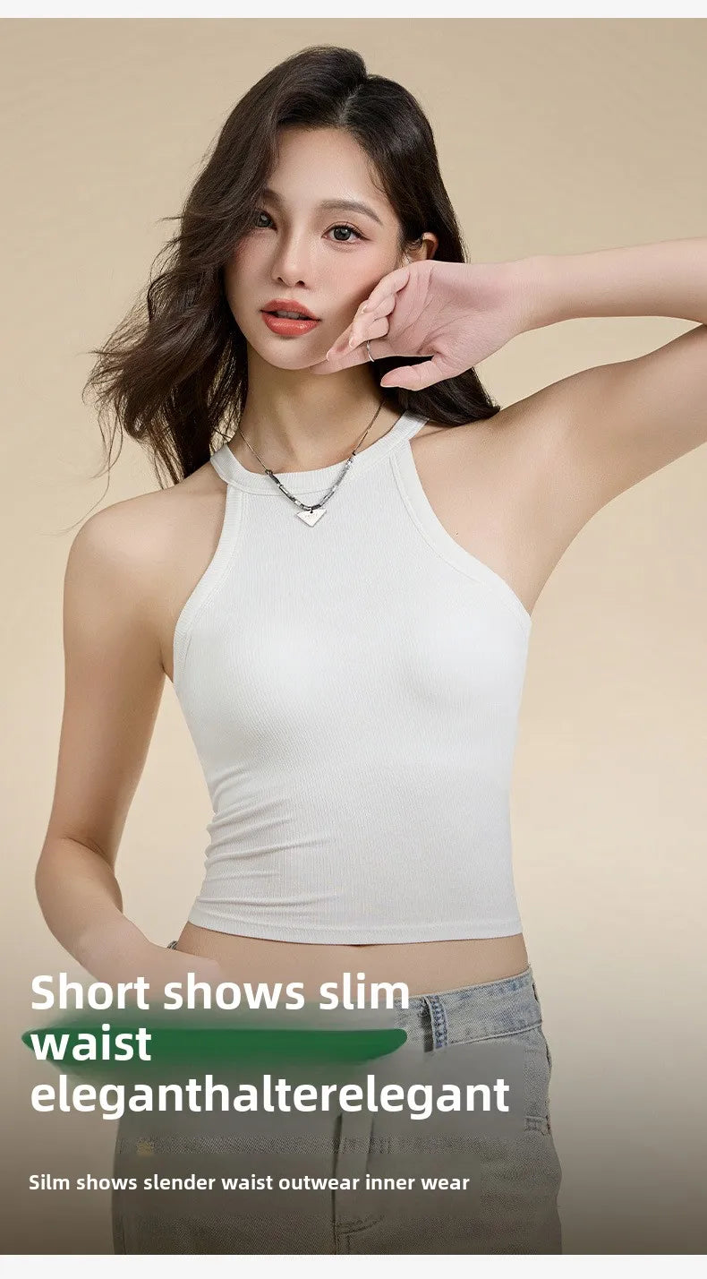 Threaded Halter Neck