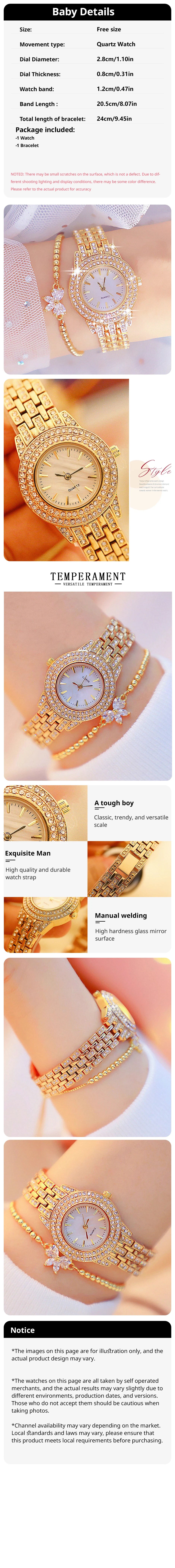 2pcs Fashionable Diamond