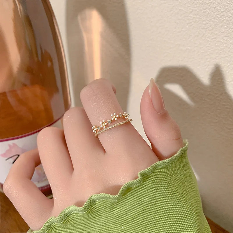 Luxury Zircon Flower