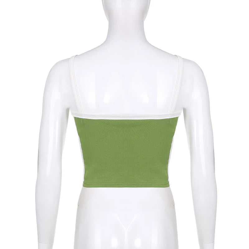 Sleeveless Knitted Crop