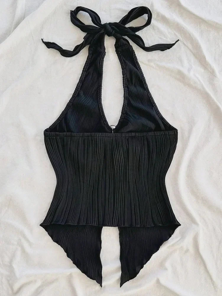 Sexy V-neck Halter