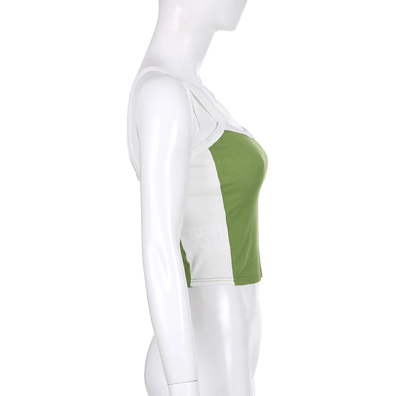 Sleeveless Knitted Crop