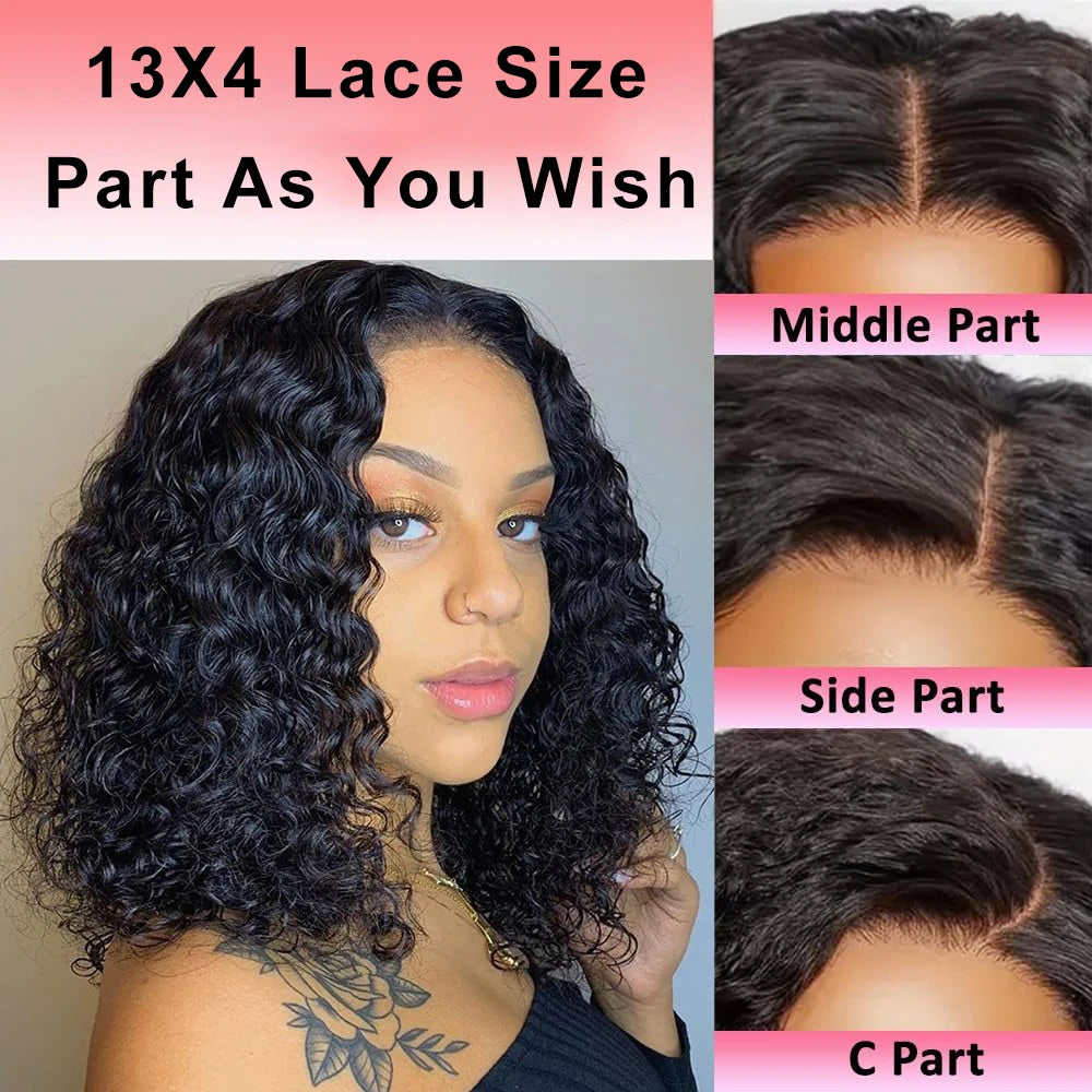 13x4 Curly Bob Wig
