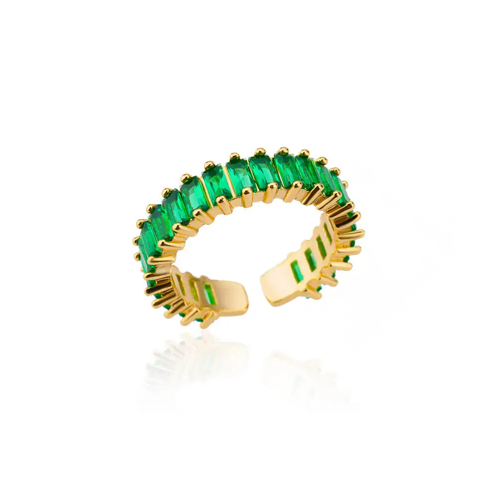 Mini Zircon Green Rings