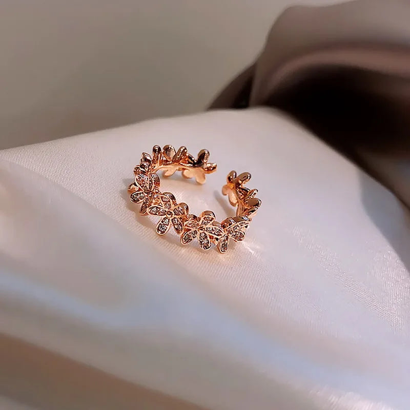 Luxury Zircon Flower