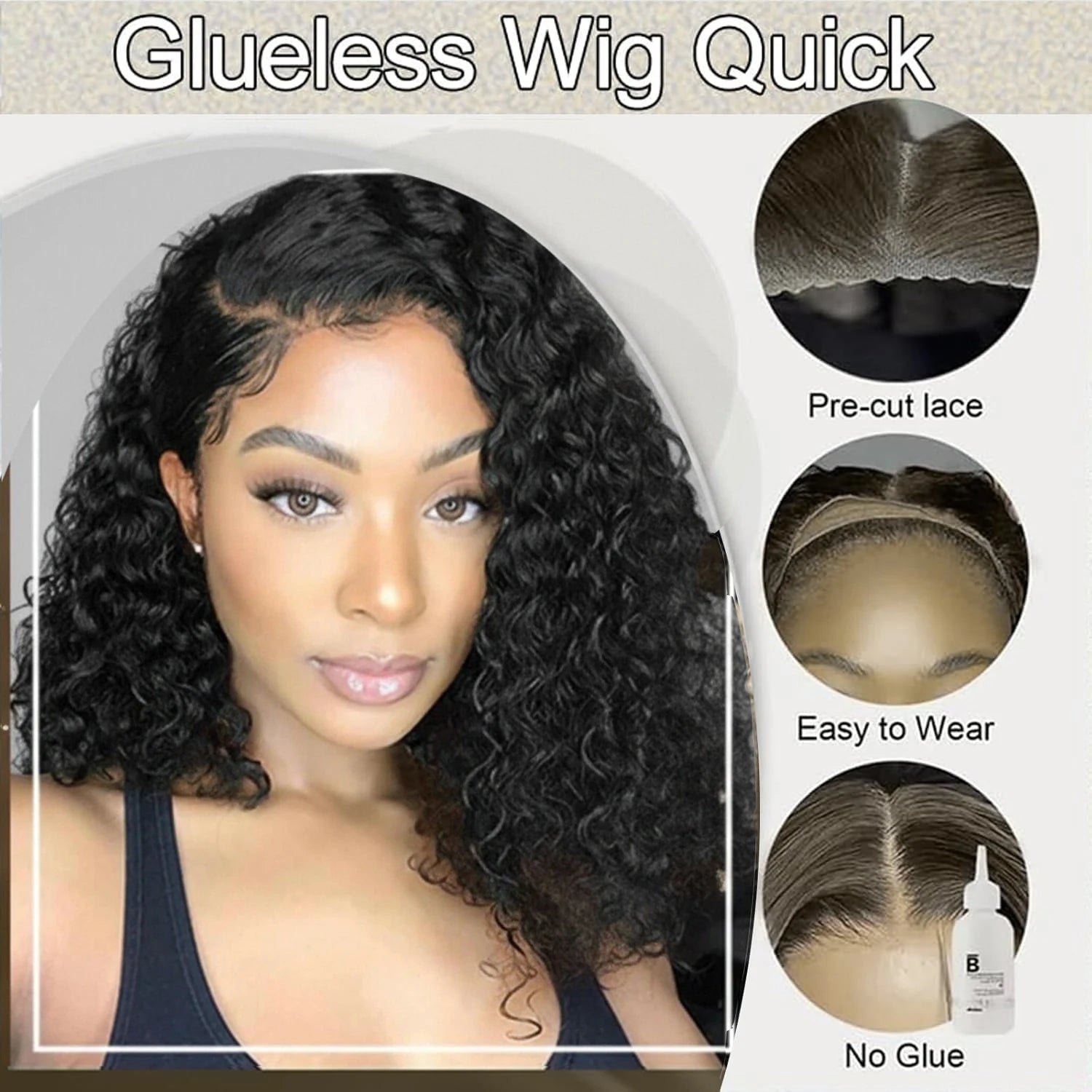 13x4 Curly Bob Wig