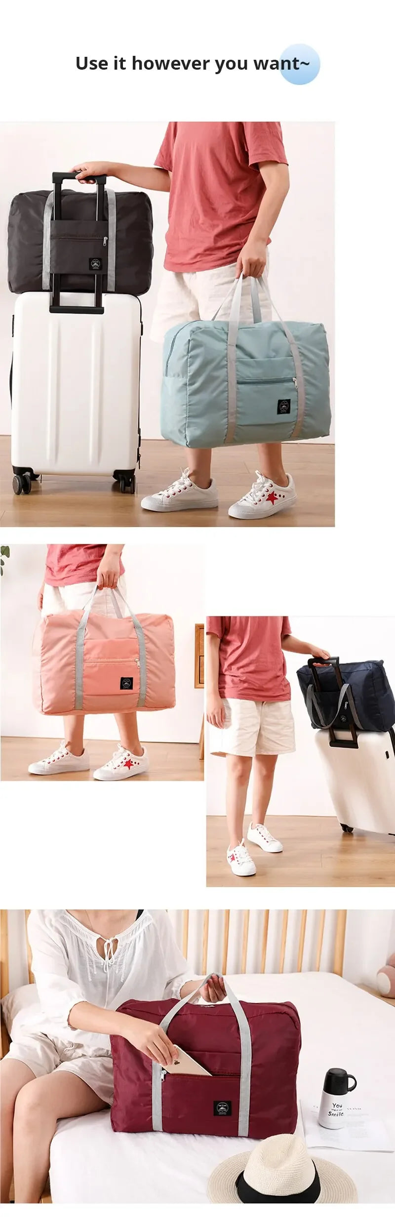 2 Pack Foldable Travel