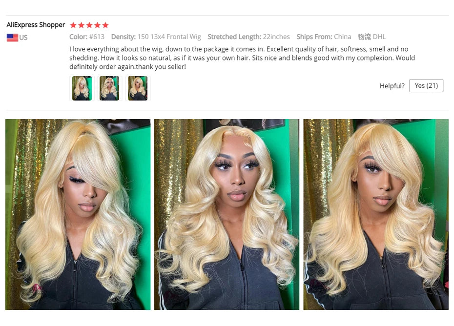 613 Lace Frontal Wig