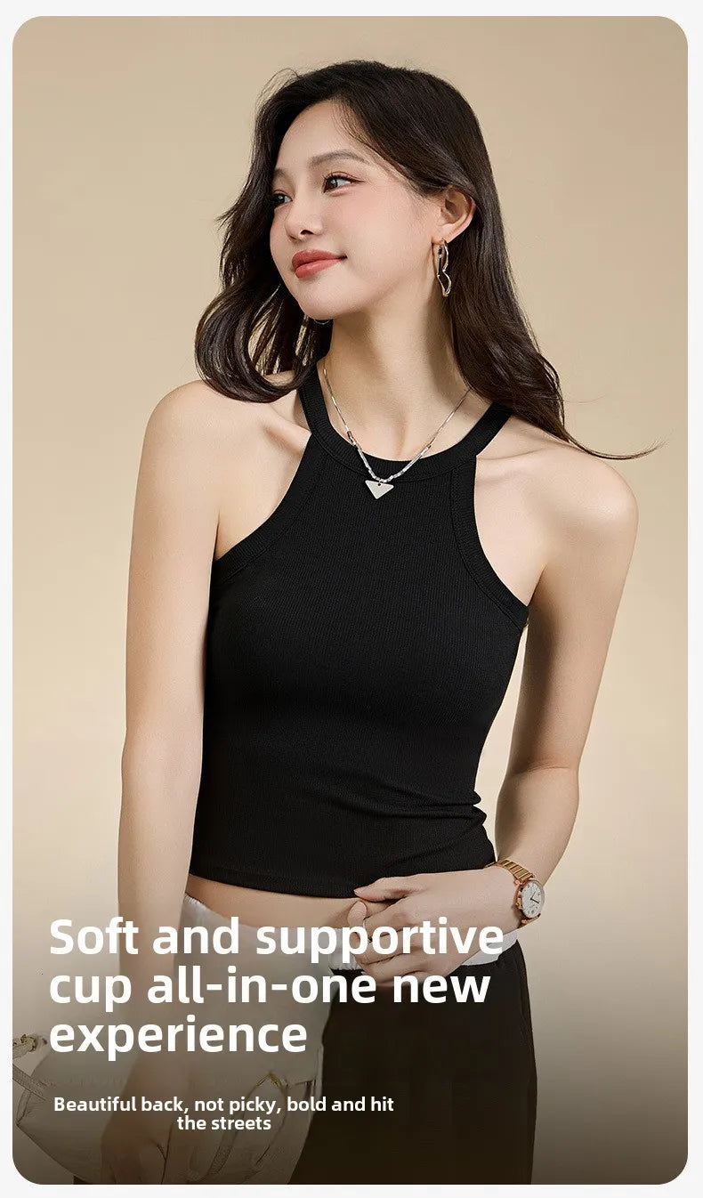 Threaded Halter Neck