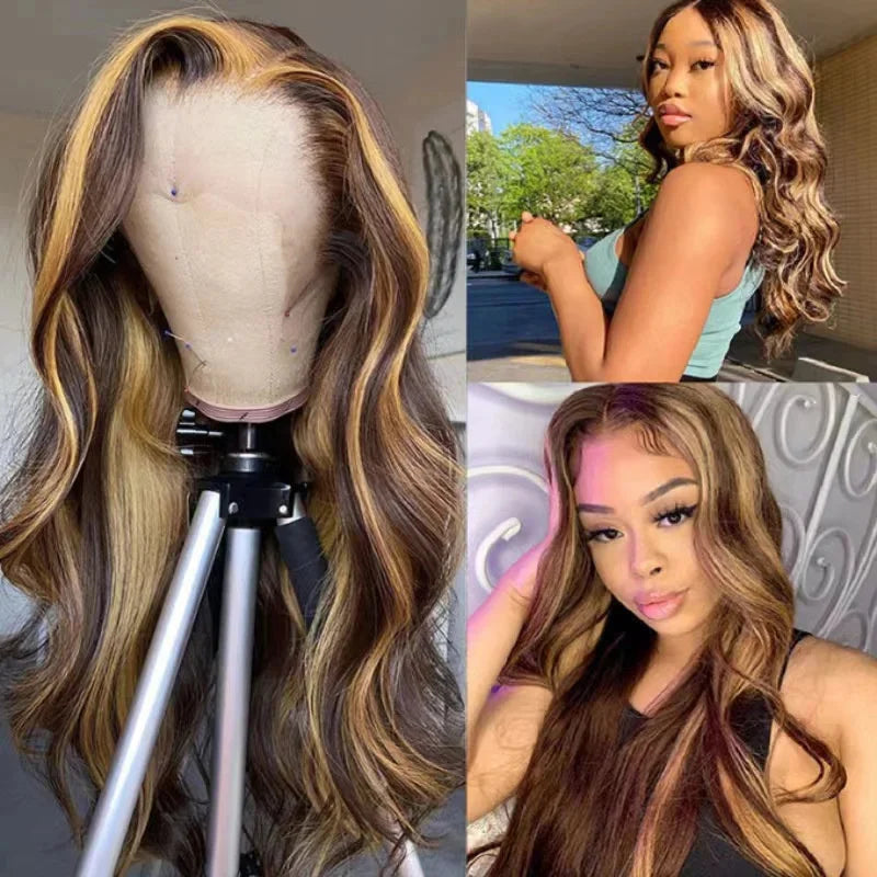 Highlight Wig Human Hair Body Wave