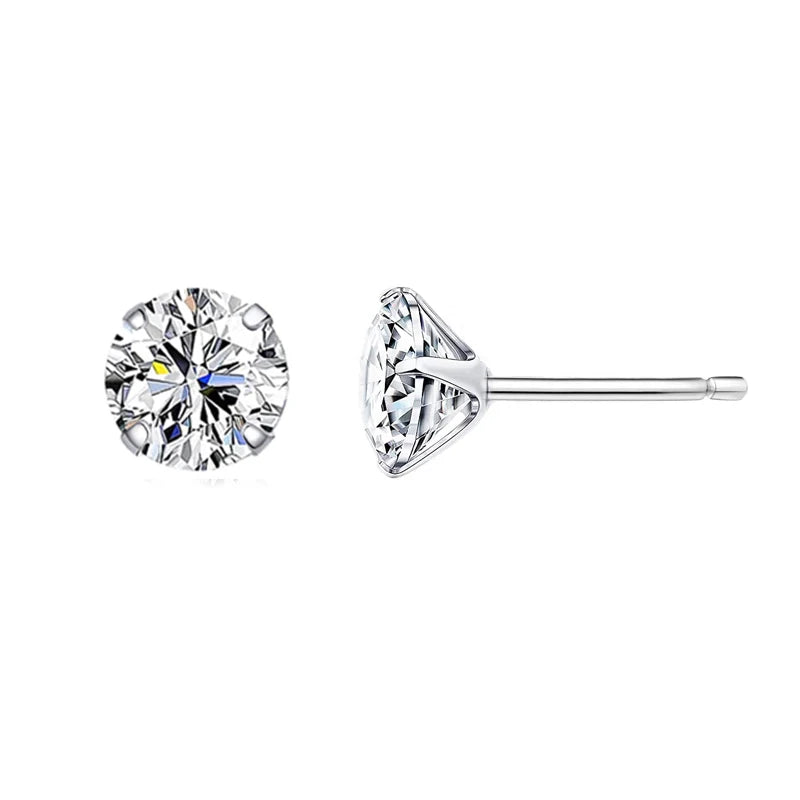 Bamoer CZ Stud Earrings