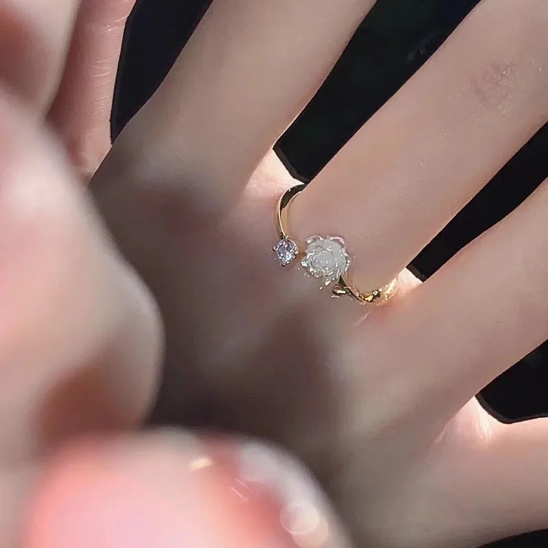 Luxury Zircon Flower